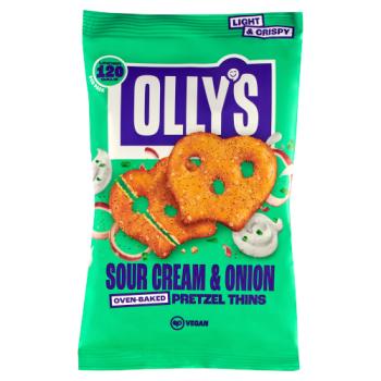 Olly's Sour Cream & Onion Oven-Baked Pretzel Thins 35g