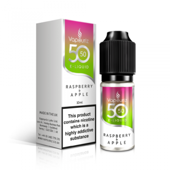 Vapouriz 50/50 Raspberry & Apple E-Liquid 6mg 10ml 