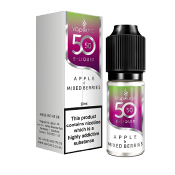 Vapouriz 50/50 Apple & Mixed Berries E-Liquid 3mg 10ml 