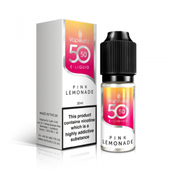 Vapouriz 50/50 Pink Lemonade E-Liquid 12mg 10ml 