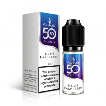 Vapouriz 50/50 Blue Raspberry E-Liquid 3mg 10ml 