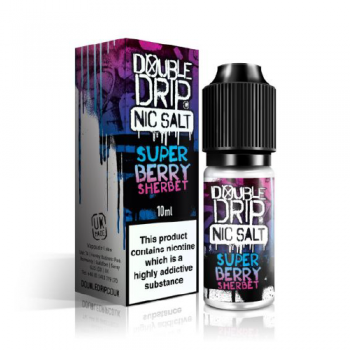 Double Drip Nic Salt Super Berry Sherbet E-Liquid 6mg 10ml 
