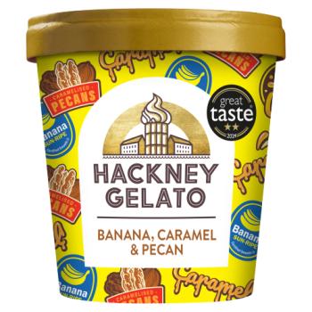 Hackney Gelato Banana, Caramel & Pecan 460ml