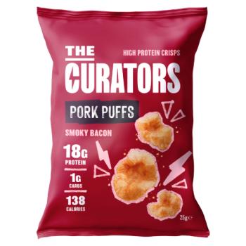 The Curators Smoky Bacon Pork Puffs 25g