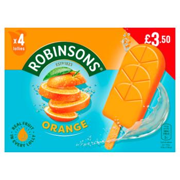 Robinsons Orange Lollies 4 x 60g (240g)