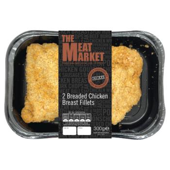The Meat Market 2 Breaded Chicken Breast Fillets 300g