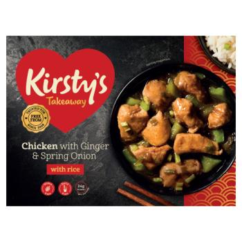 Kirsty's Takeaway Chicken with Ginger & Spring Onion with Rice 450g
