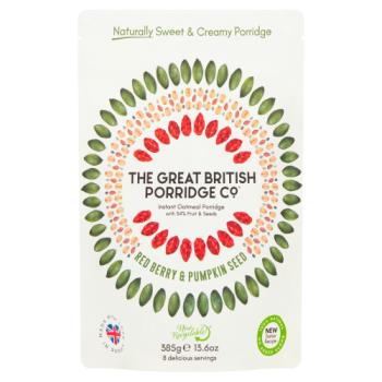 The Great British Porridge Co. Red Berry & Pumpkin Seed 385g