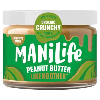 Manilife Organic Crunchy Peanut Butter 275g