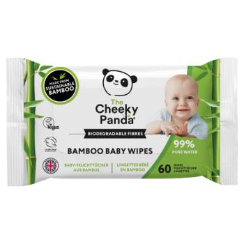 The Cheeky Panda 64 Bamboo Baby Wipes