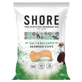 Shore Salt & Balsamic Seaweed Chips 80g