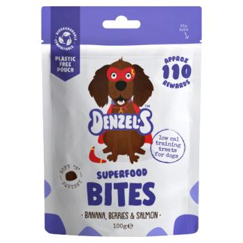 Denzel's Superfood Bites Banana, Berries & Salmon 100g