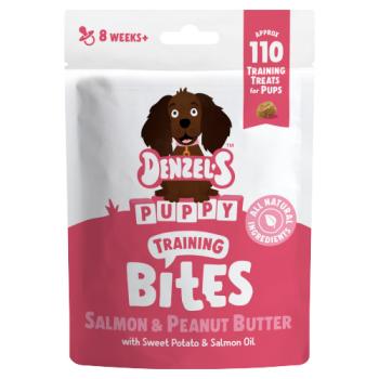 Denzel's Puppy Bites Peanut Butter, Sweet Potato & Salmon 100g
