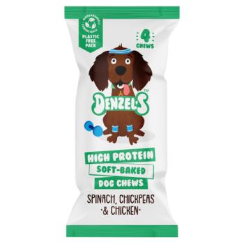 DENZEL'S Dog Chews Spinach, Chickpeas & Chicken 75g