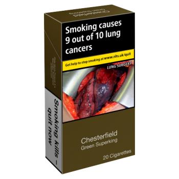 Chesterfield Green Superking 20 Cigarettes