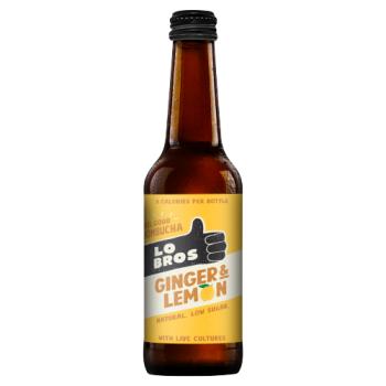 Lo Bros Ginger & Lemon Kombucha 330ml