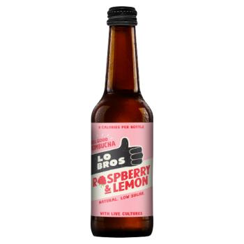 Lo Bros Raspberry & Lemon Kombucha 330ml