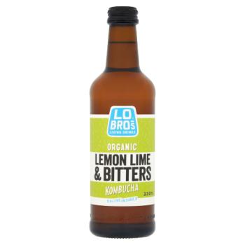 Lo Bros Lemon Lime Bitters Kombucha Liv