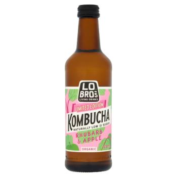 Lo Bros Rhubarb & Apple Kombucha 330ml