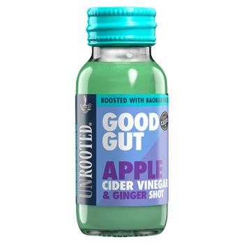 Unrooted Good Gut Apple Cider Vinegar & Ginger Shot 60ml