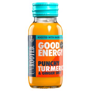 Unrooted Good Energy Punchy Turmeric & Ginger Shot 60ml