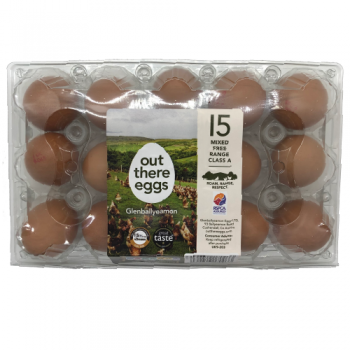 Glenballyeamon Out There Eggs, 15 Mixed Free Range Class A Eggs