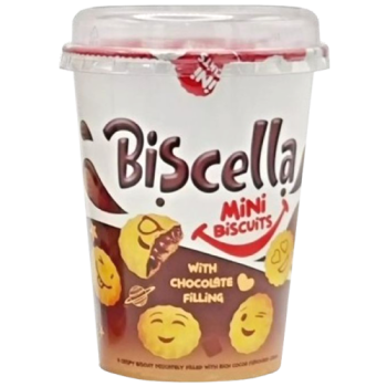 Biscella Mini Biscuits with Chocolate Filling 125g 