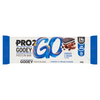 Pro 2go Gooey Protein Bar Cookies & Cream Flavour 60g