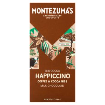 Montezuma's Happiccino Coffee & Cocoa Nibs Milk Chocolate 90g