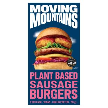 Moving Mountains 2 Plant Based Sausage Burgers 227g