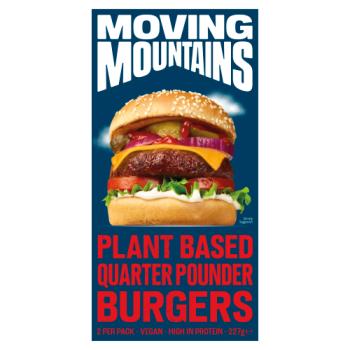 Moving Mountains 2 1/4 LB Plant-Based Burgers 227g