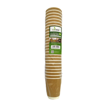 Ecowise 235ml Brown Coffee Cups 25pk 