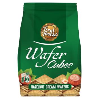Treat Tastic Wafer Cubes Hazelnut Cream Wafers 250g