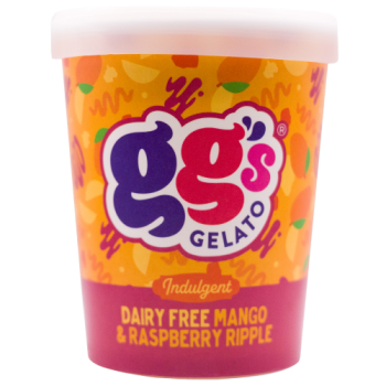 GG's Gelato Mango & Raspberry Ripple Dairy Free Ice Cream 500ml 
