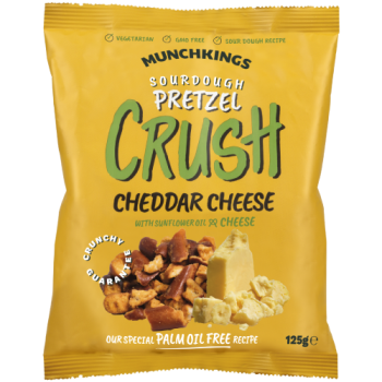 Munchkings Sourdough Pretzel Crush Cheddar Cheese 125g