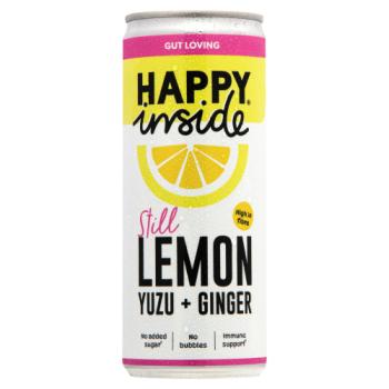 Happy Inside Still Lemon Yuzu + Ginger 250ml