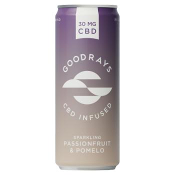 Goodrays CBD Infused Sparkling Passionfruit & Pomelo 250ml
