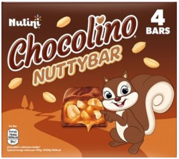 Nutini Chocolino Nuttybar 4 Pack