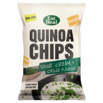 Eat Real Sour Cream + Chive Flavour Quinoa Chips 90g