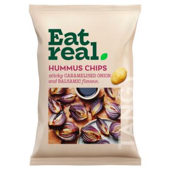 Eat Real Sticky Caramelised Onion and Balsamic Flavour Hummus Chip 110g