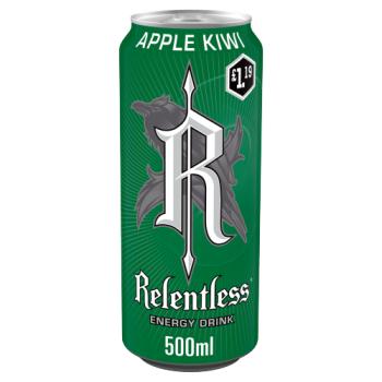 Relentless Apple Kiwi 500ml Pm £1.19