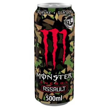 Monster Assault Energy Drink 500ml Pm £1.49
