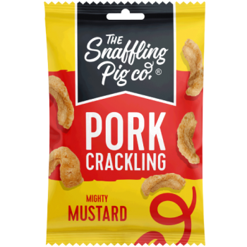 The Snaffling Pig Co. Pork Crackling Mighty Mustard 40g