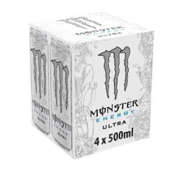 Monster Energy Ultra White 4x500ml Cans PM £4.99 