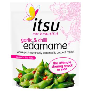 Itsu Garlic & Chilli Edamame 300g