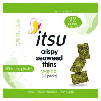 Itsu Crispy Seaweed Thins Wasabi 4 x 5g (20g)