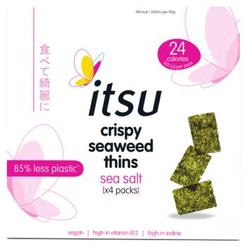 Itsu Crispy Seaweed Thins Sea Salt 4 x 5g (20g)