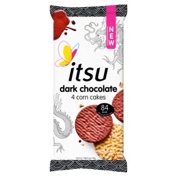 Itsu 4 Dark Chocolate Corn Cakes 68g 