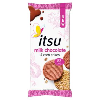 Itsu 4 Milk Chocolate Corn Cakes 68g