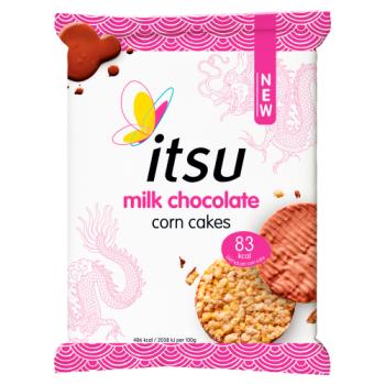Itsu Milk Chocolate Corn Cakes 34g